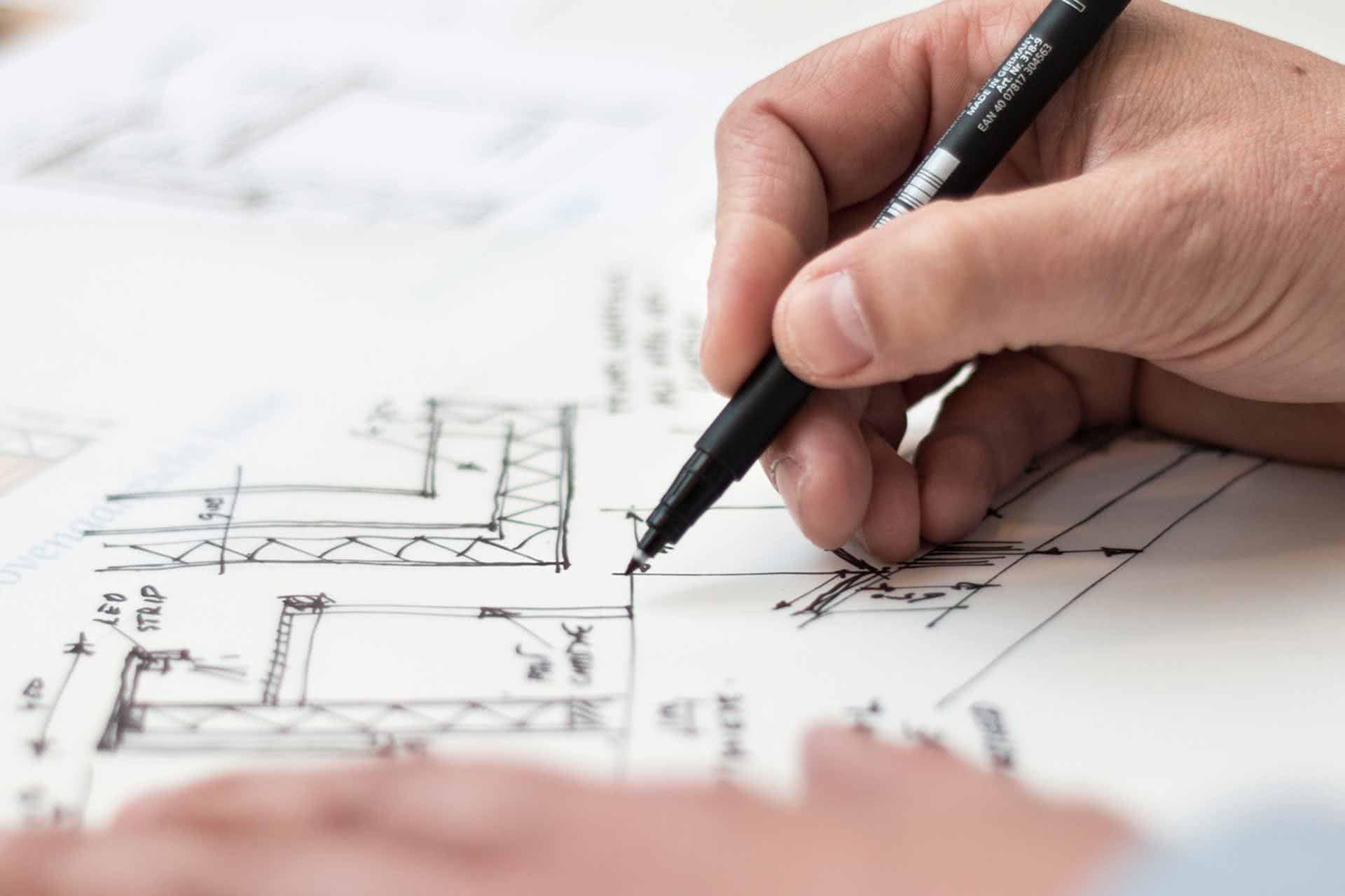 Konstruktionszeichnung